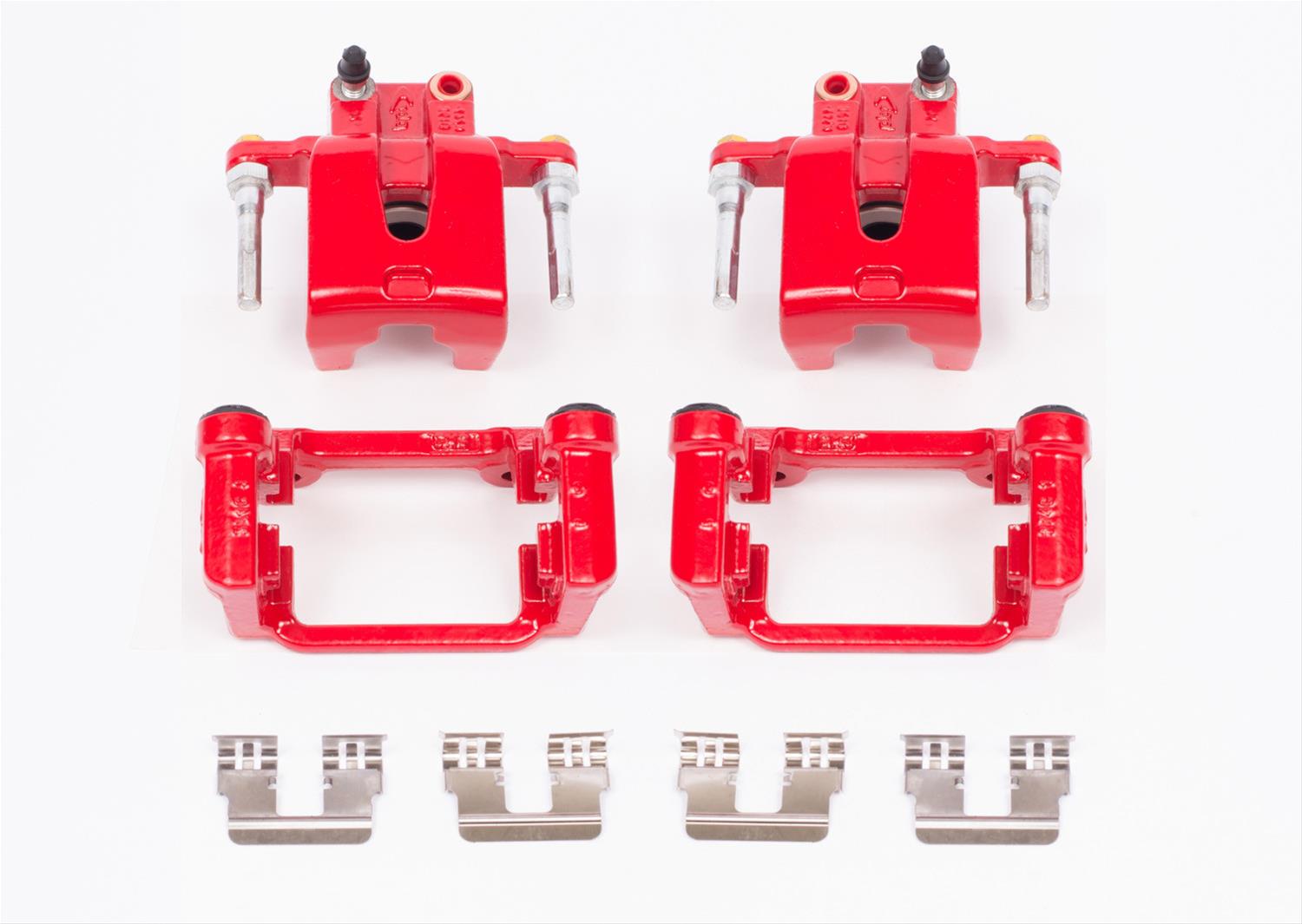 Red Performance Rear Brake Calipers 05-up LX Cars V6, 5.7L - Click Image to Close